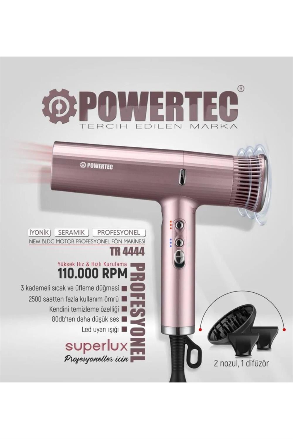 TR-4444 Süperlux Ionıc Fön Makinesi Rose
