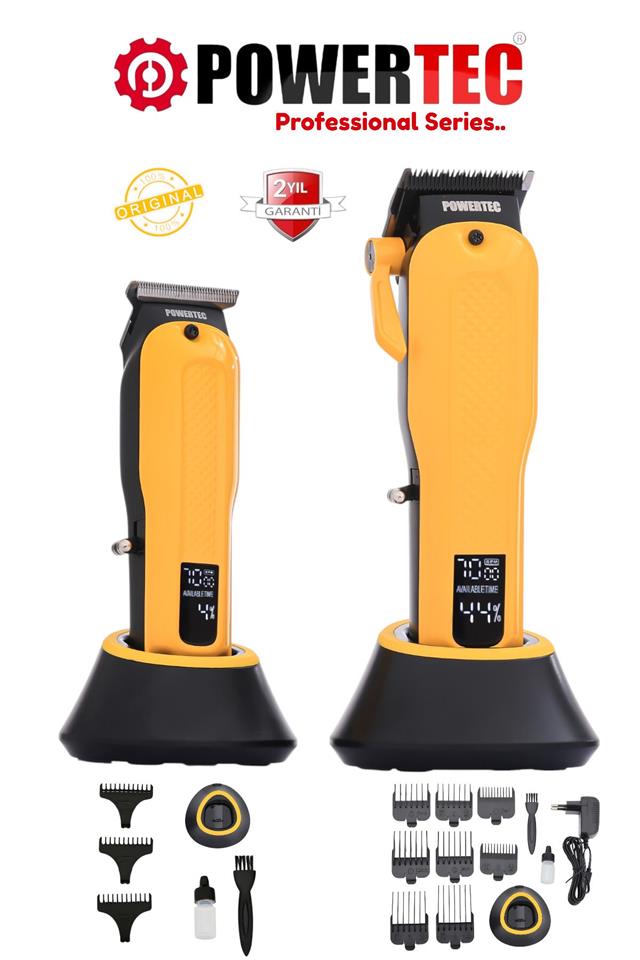 TR-4400 Saç-Sakal-Ense-Vücut Tıraş Makinesi 2'li Set